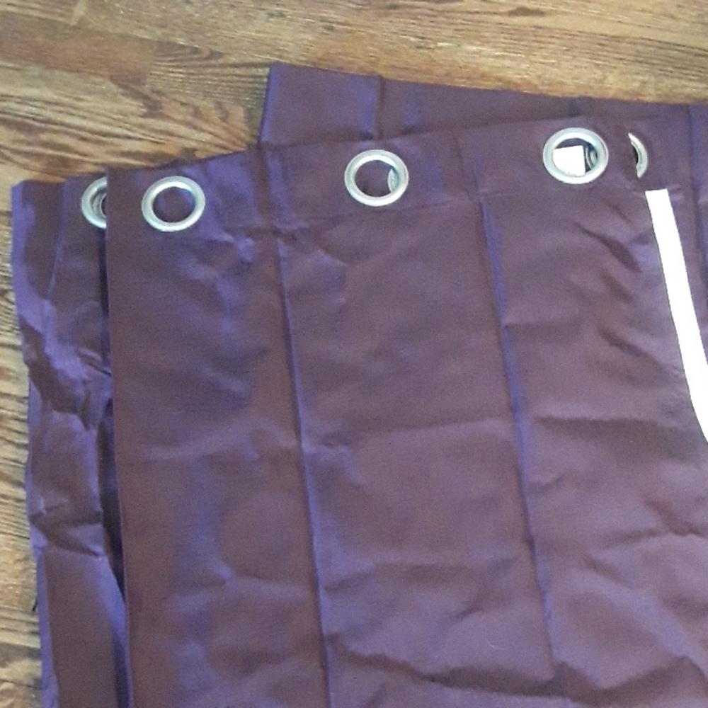 Room darkening curtains